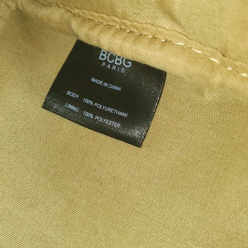 BCBG Paris Gold Snake Print Mini Backpack